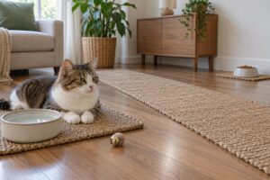 how to help a blind cat navigate the house